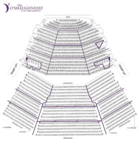 O Shaughnessy Theater Seating Chart