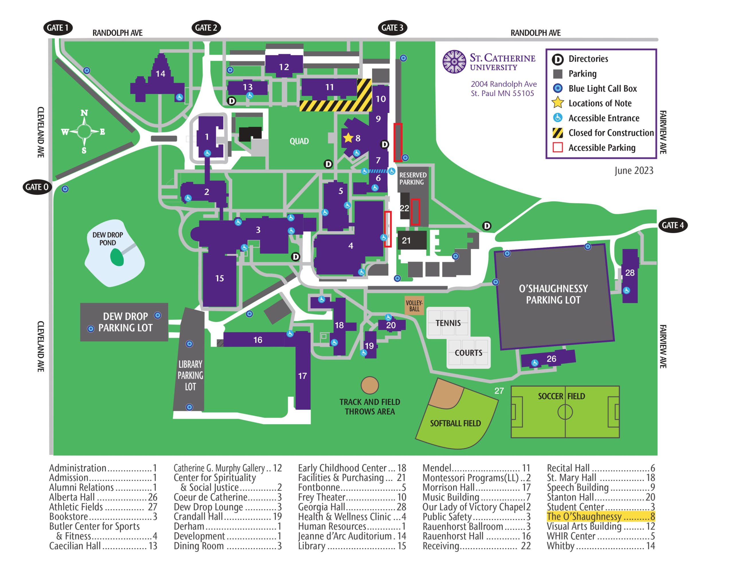 Parking & Directions | The O'Shaughnessy at St. Catherine University